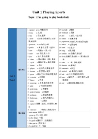 仁爱科普版（2024）八年级上册Topic 1 What's the strongest animal on the farm?同步训练题