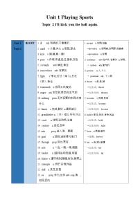 仁爱科普版（2024）八年级上册Topic 2 How can we protect ourselves from the earthquake?练习