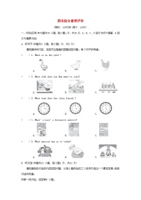 广东省2024七年级英语上学期期末综合素质评价试卷（附答案人教版）