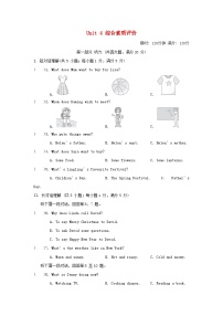 初中英语Unit 4 Time to celebrate当堂达标检测题