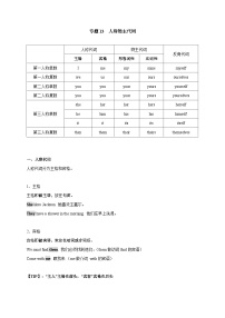 专题13 人称物主代词-备战2025年中考英语语法专项突破与提升训练