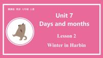 初中冀教版（2024）Lesson 2 Winter in Harbin背景图ppt课件