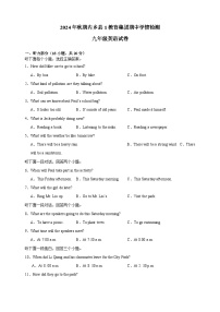 河南省南阳市内乡县第一教育集团联考2024-2025学年九年级上学期10月期中考试英语试题