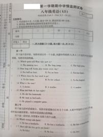 河南省驻马店市汝南县县一中，县二中，县三中联考2024-2025学年八年级上学期11月期中英语试题