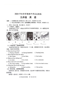 广西壮族自治区河池市宜州区2024-2025学年九年级上学期11月期中考试英语试题