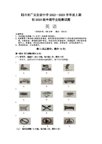 四川省广安友谊中学2022-2023学年九年级上学期期中检测英语试题