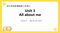 初中英语冀教版（2024）七年级上册（2024）Lesson 2 How do you feel?教案配套ppt课件