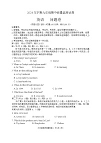 湖南省长沙市长沙县2024-2025学年九年级上学期11月期中考试英语试题