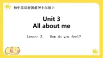 英语Lesson 2 How do you feel?图片ppt课件