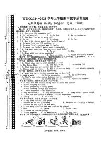 河南省许昌市魏都区实验中学2024-2025学年九年级上学期期中考试英语试卷