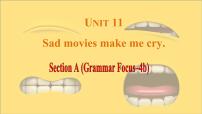 九年级全册Unit 11 Sad movies make me cry.Section A课文内容ppt课件