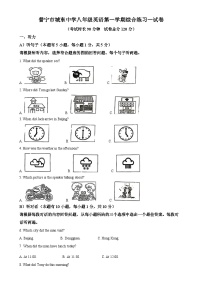 广东省揭阳市普宁市城东中学2024-2025学年八年级上学期10月月考英语试题（解析版）-A4