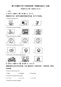 广东省揭阳市普宁市城东中学2024-2025学年八年级上学期10月月考英语试题（原卷版）-A4