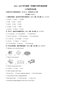 河北省邯郸市魏县2024-2025学年九年级上学期11月期中考试英语试题（解析版）-A4