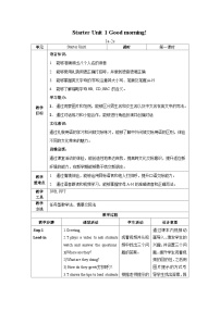 初中英语人教版（2024）七年级上册（2024）Starter Unit第1课时教学设计及反思