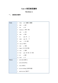 人教版（2024）七年级上册（2024）Section A学案