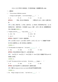 2024-2025学年中考英语（牛津译林版）易错题专练3----代词