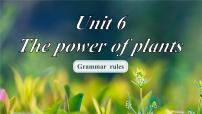 英语七年级上册（2024）Unit 6 The power of plants课堂教学ppt课件