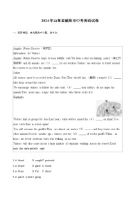 2024年山东省威海市中考英语试卷（含详细答案解析）