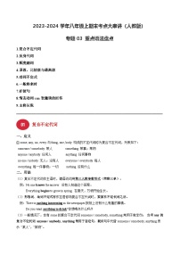 考点清单03 重点语法盘点 -2024-2025学年初中八年级上英语期末考点讲义（人教版）