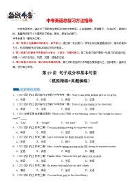 第19讲 句子成分和基本句型（练习）-2024年中考英语一轮复习专练（全国通用）