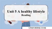 初中英语牛津译林版（2024）七年级上册（2024）Unit 5 A healthy lifestyle背景图ppt课件