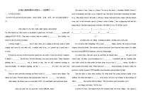 人教版七年级上册英语期末专项复习——完形填空练习（含答案）