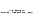 初中英语外研版（2024）七年级上册（2024）Unit 3 Family ties说课课件ppt