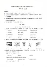 四川省成都市西川中学南区2024-2025学年八年级上学期期末模拟考试英语试卷