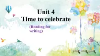 外研版（2024）七年级上册（2024）Unit 4 Time to celebrate课文配套ppt课件