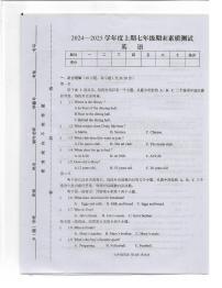 河南省驻马店上蔡县2024-2025学年七年级上学期期末素质测试英语试卷