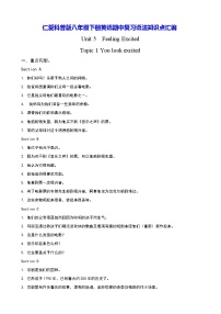 仁爱科普版八年级下册英语期中复习语法知识点汇编 学案