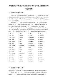 河北省保定市高碑店市2024-2025学年七年级上学期期末考试 英语试题（含解析）