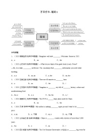 第一讲 百日打卡-冠词1-【百日冲刺】中考英语二轮语法+题型专题复习卷