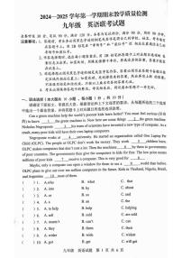 广东省云浮市罗定市七校2024-2025学年九年级上学期1月期末英语试题