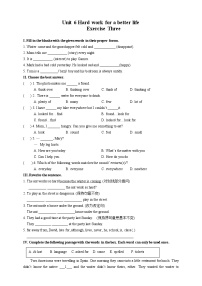 初中英语沪教牛津版(五四制)七年级下册（新版）Module 2 Better futureUnit 6 Hard work for a better life精品课时训练