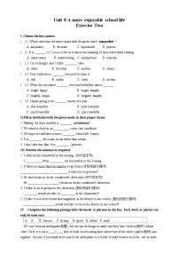 沪教牛津版(五四制)七年级下册（新版）Module 3 The natural elementsUnit 8 A more enjoyable school life优秀当堂达标检测题