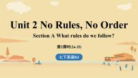 初中英语人教版（2024）七年级下册（2024）Unit 2 No Rules, No Order教学ppt课件