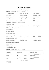 人教版（2024）七年级下册（2024）Unit 5 Here and Now练习