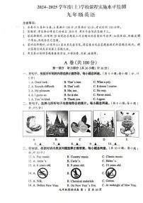 四川省成都温江区2024-2025学年九年级上学期期末一诊英语试卷
