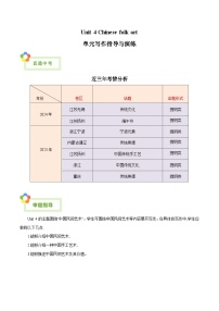 初中英语牛津译林版（2024）七年级下册（2024）Unit 4 Chinese folk art精品课堂检测