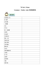 初中英语牛津译林版（2024）七年级下册（2024）Unit 1 Home优秀练习题