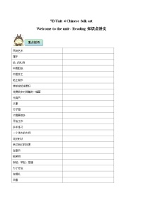 初中英语牛津译林版（2024）七年级下册（2024）Module 1 My country & my peopleUnit 4 Chinese folk art精品随堂练习题