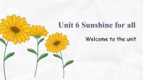 英语八年级下册Unit 6 Sunshine for allWelcome to the unit优秀课件ppt