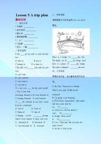 初中英语冀教版（2024）七年级下册（2024）Unit 1 A trip to the Silk RoadLesson 5 A trip plan精品练习