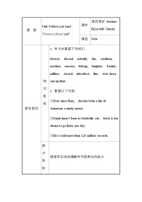 初中英语人教版（2024）八年级下册Unit 8 Have you read Treasure Island yet? Section B表格教学设计