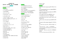 人教版英语2024-2025年七年级上册重点单词、词形变换、短语、句子UNIT4My Favourite Subject晨读晚默练习