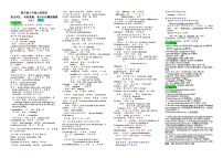 新目标八年级上册英语Unit3重点词汇、词形变换、重点句子晨读晚默练习