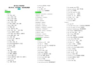 新目标九年级英语Unit6重点单词、词形变换、短语晨读晚默练习