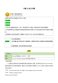 中考英语二轮复习解题技巧训练专题12 热点话题（满分写作背诵）（2份，原卷版+解析版）